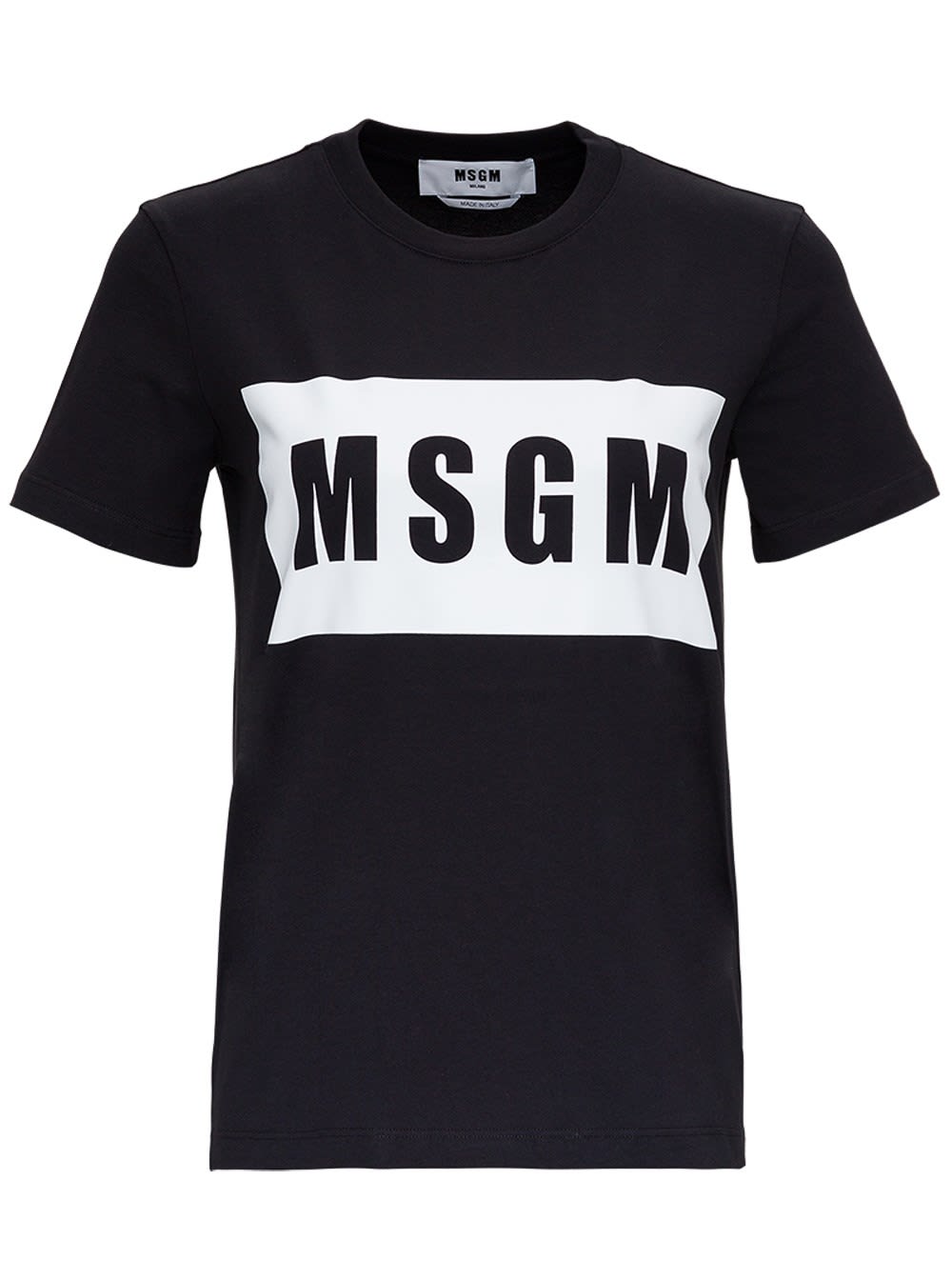 MSGM T-shirt In Jersey With Front Logo Print