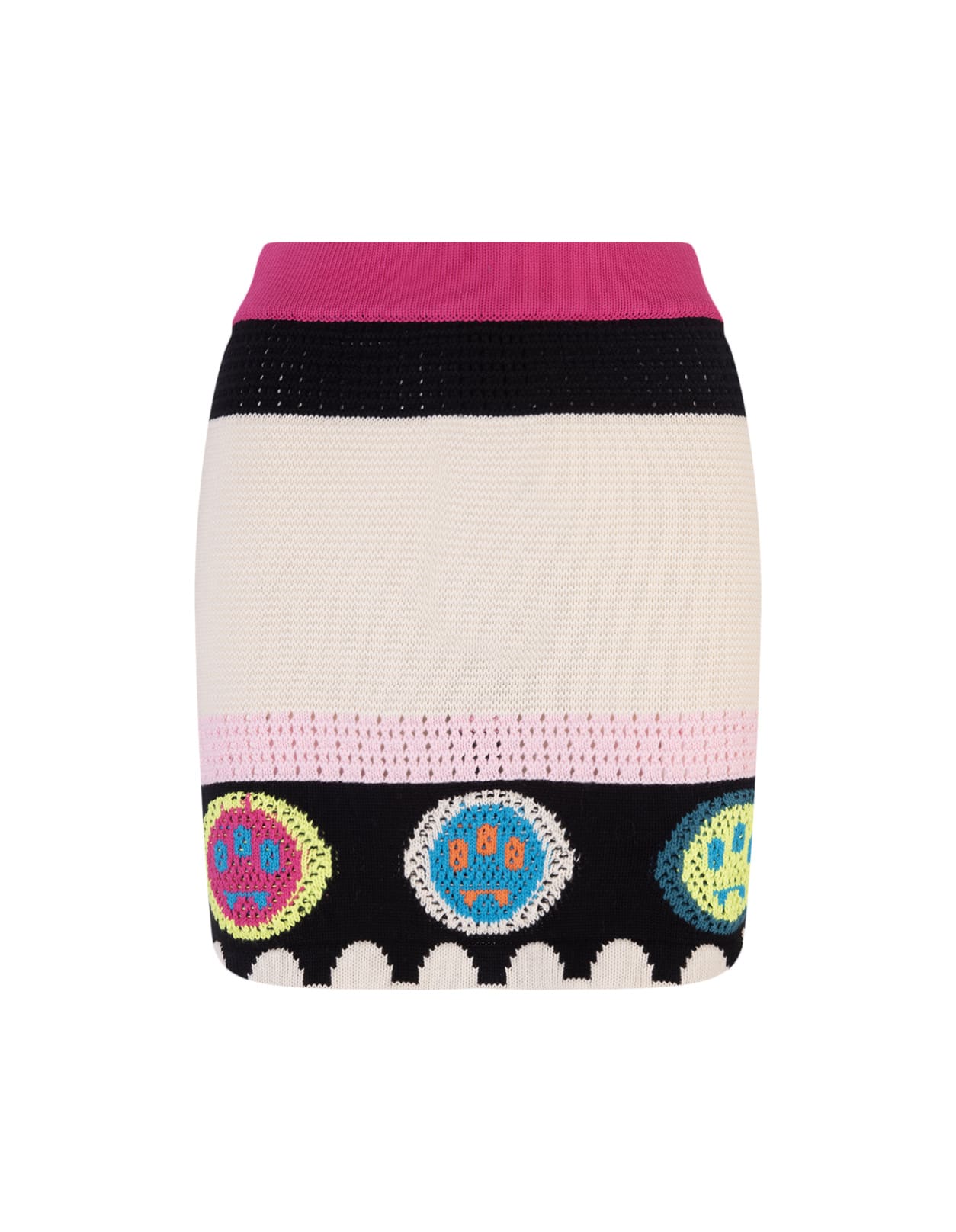 Shop Barrow Multicoloured Short Skirt With Logos In Only Variant