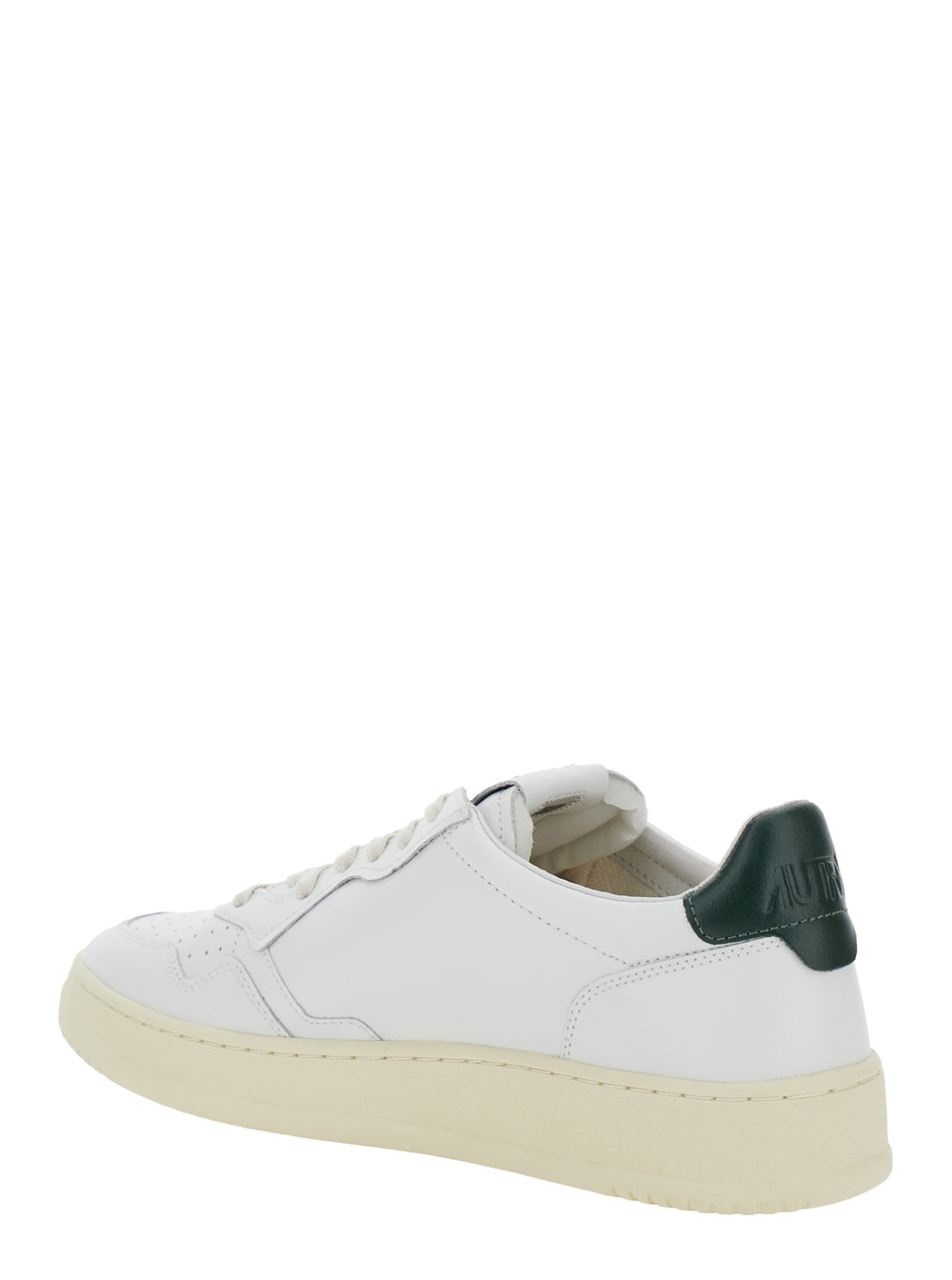 Autry White Sneakers With Smooth Leather Upper In White