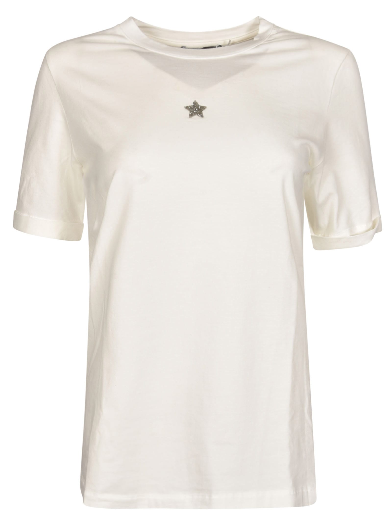 Shop Lorena Antoniazzi Logo T-shirt In White