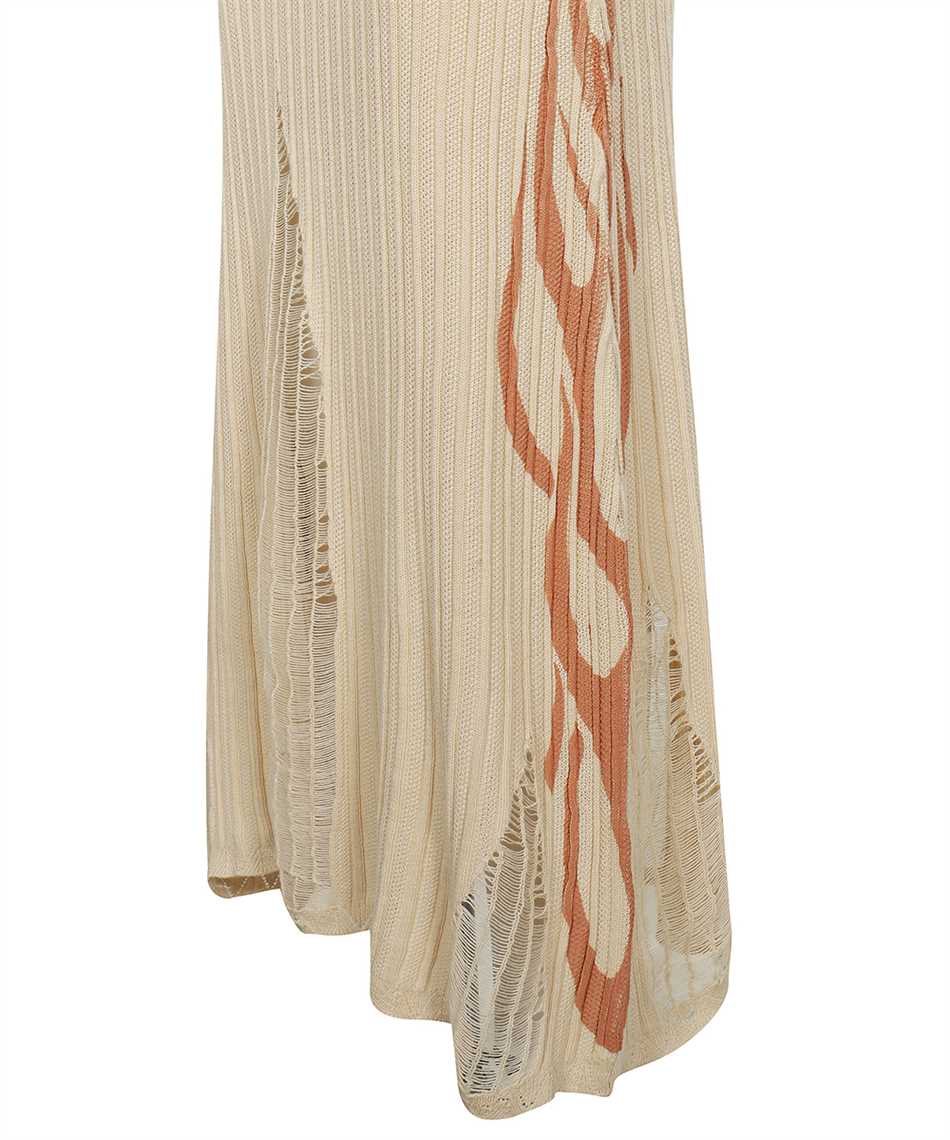 Vision Of Super Flame-print Midi Dress In Neutral