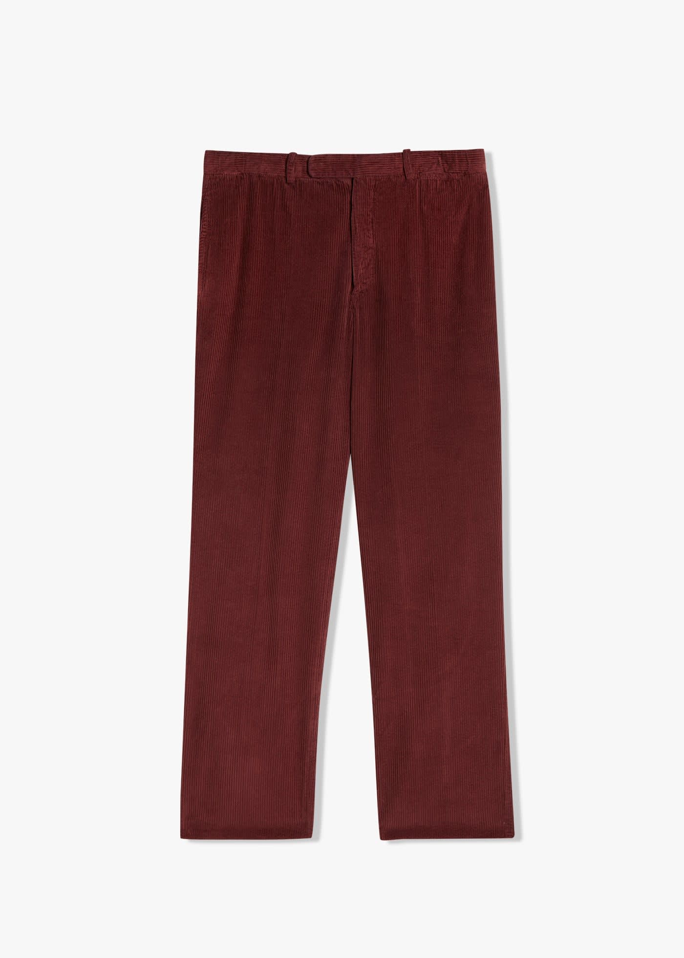 Doppiaa Aamedeus Cotton Corduroy Trousers In Burgundy
