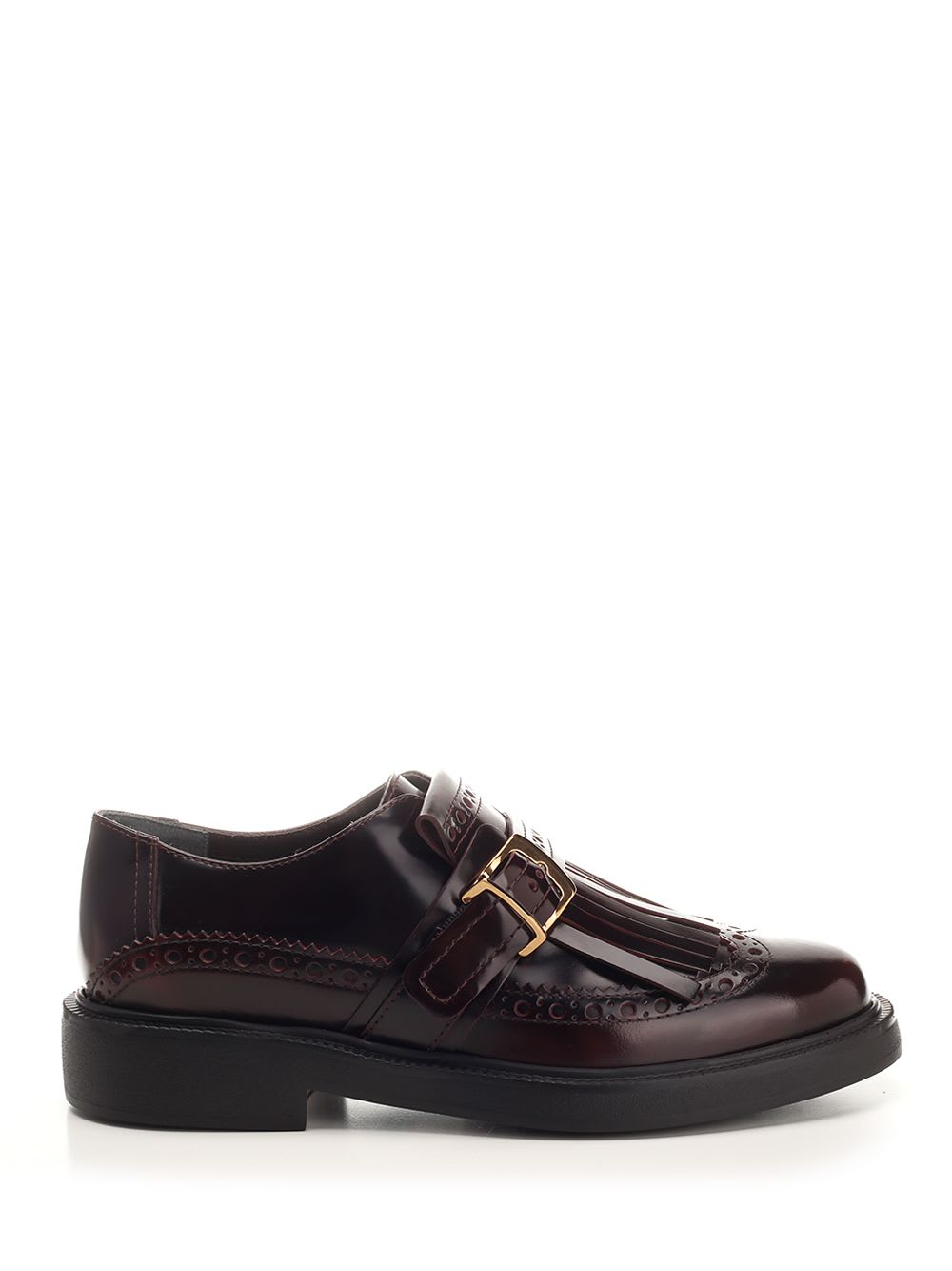 Shop Tod's Monkstrap Shoes In Brown