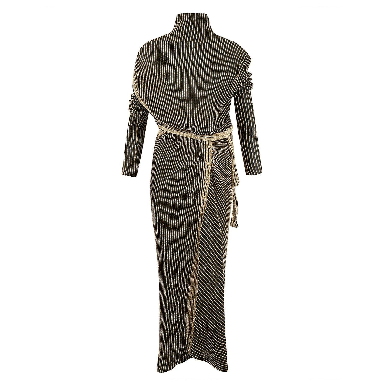 Metallic Threading Cut-out Dress