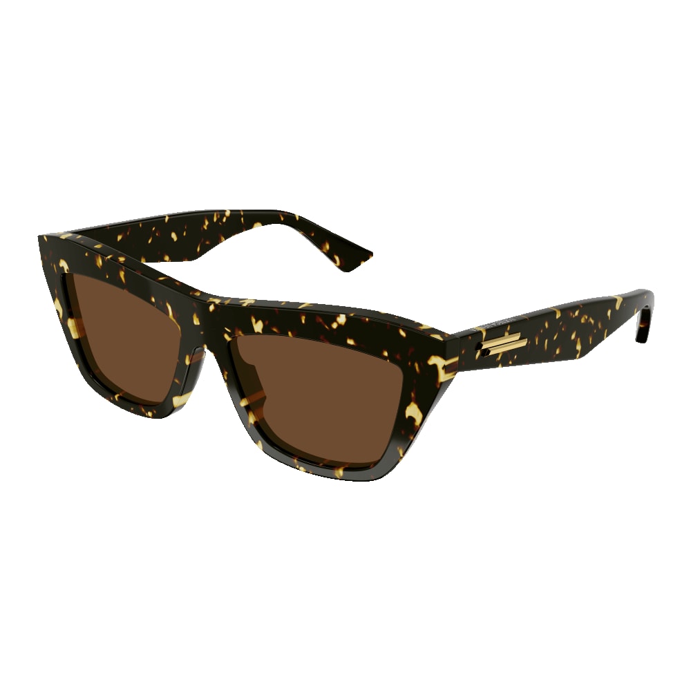 Shop Bottega Veneta Bv1121s 002 Sunglasses In Tortoise
