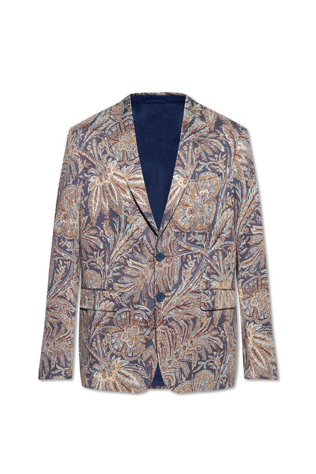 ETRO PATTERNED SINGLE BREASTED TAILORED BLAZER