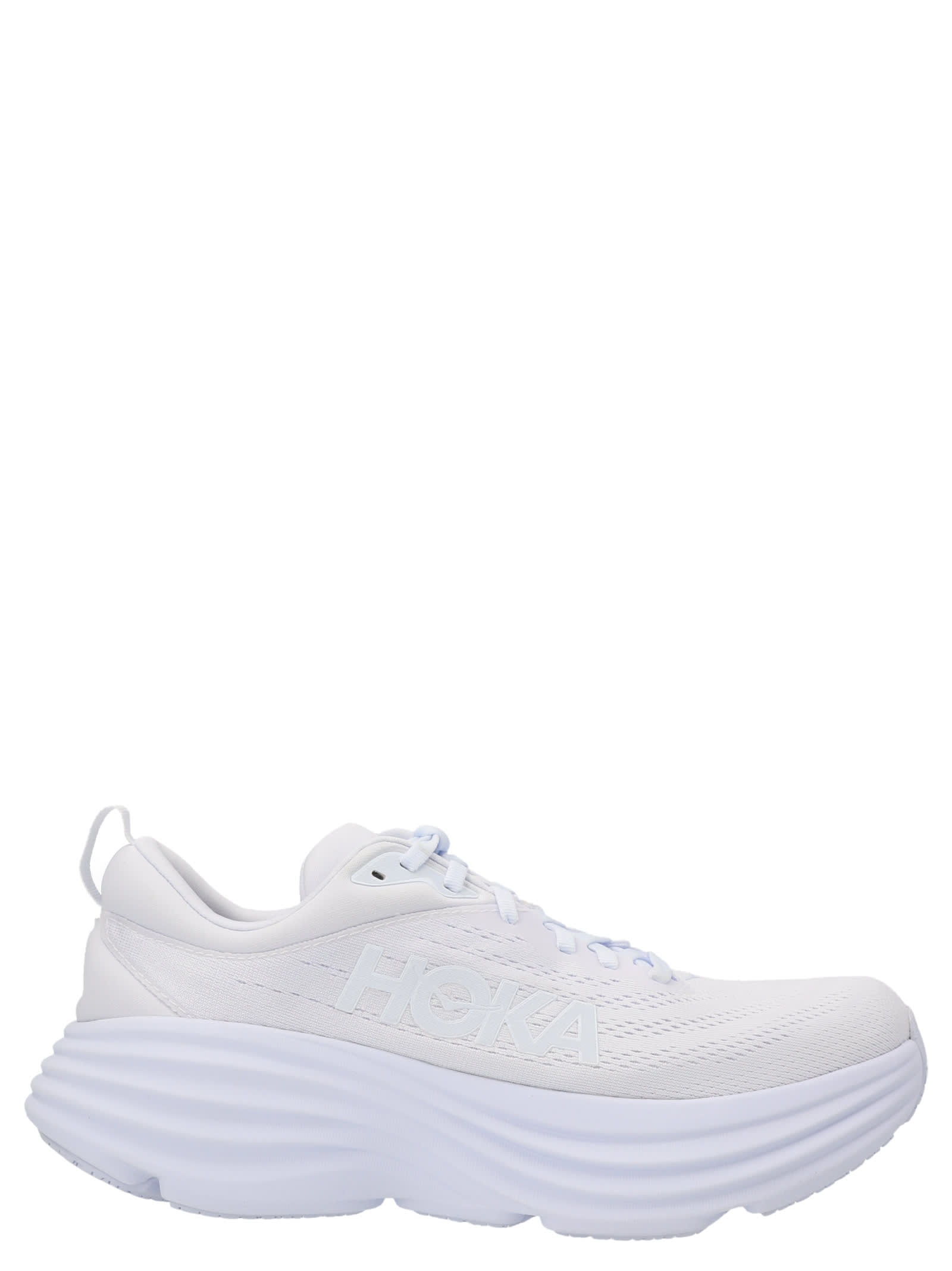 Shop Hoka Bondi 8 Sneakers In White
