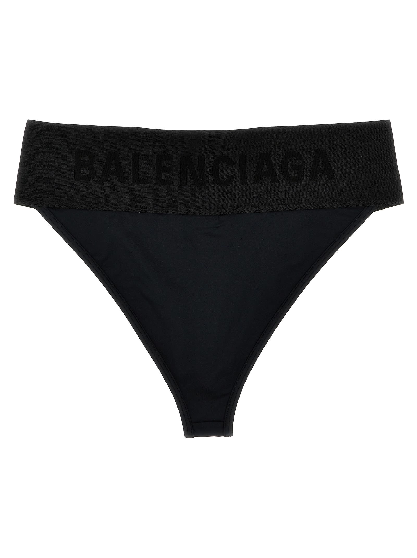 Shop Balenciaga Logo Elastic Briefs In Black