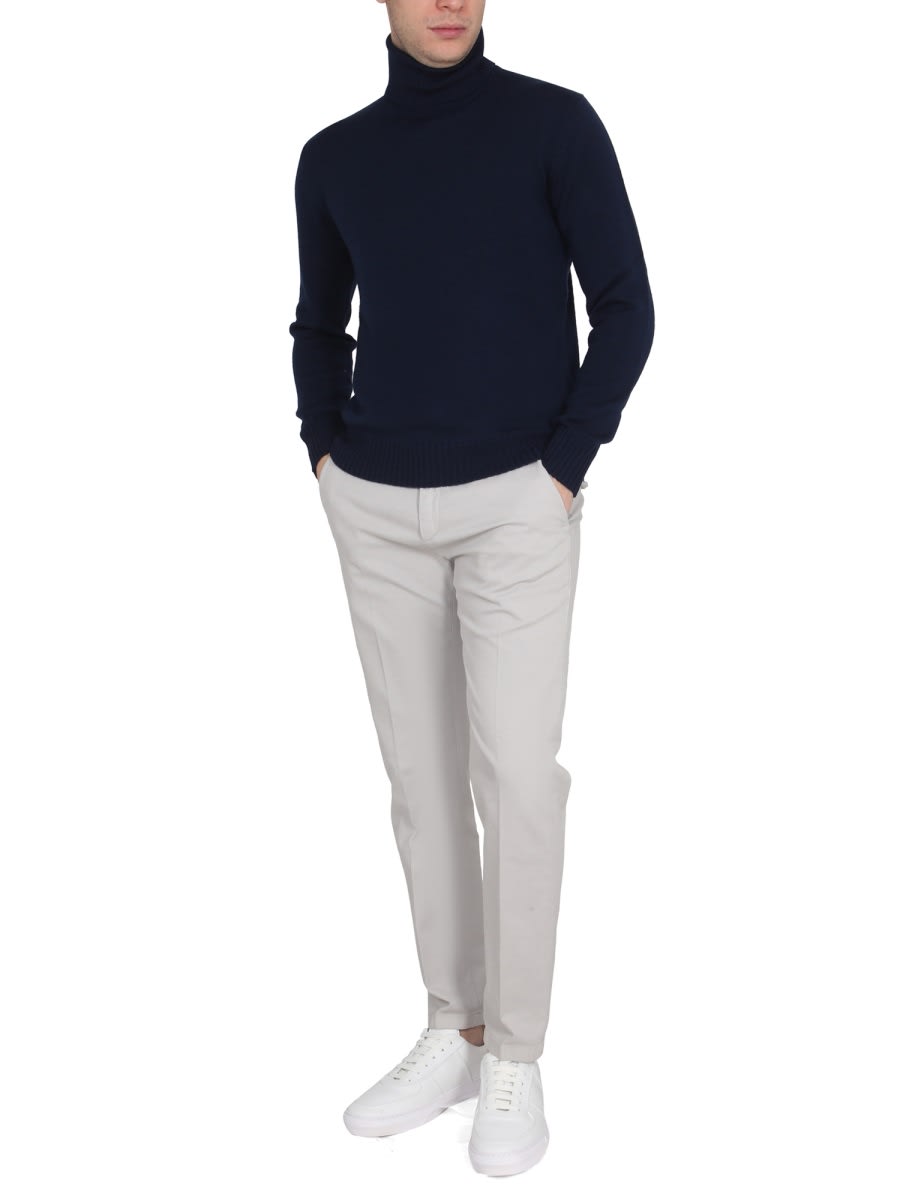 Shop Ballantyne Turtleneck Shirt In Blue