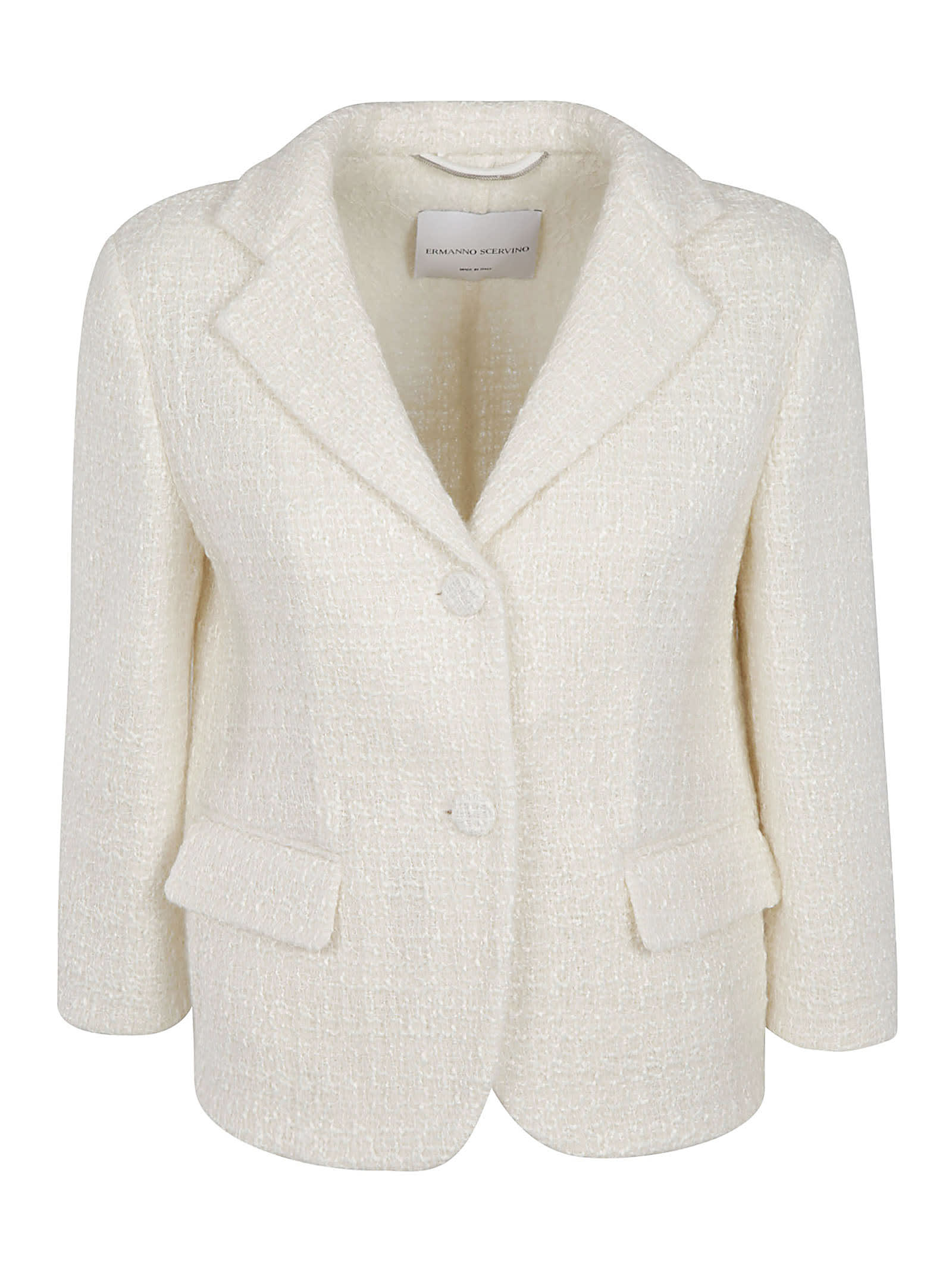 Ermanno Scervino Two Buttons Woven Jacket