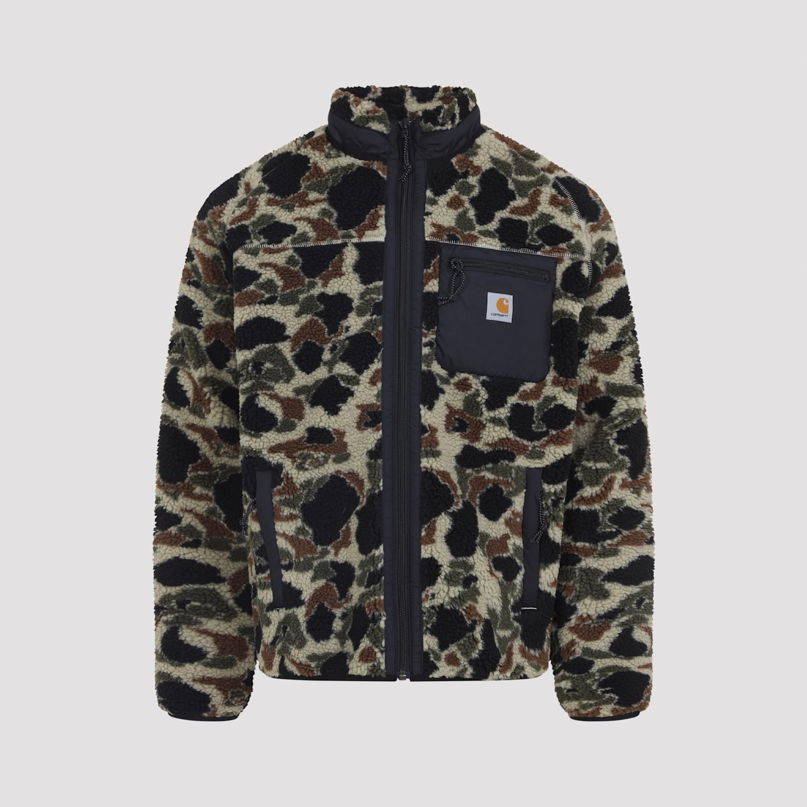 Carhartt Prentis Liner Camouflage-pattern Fleece Jacket In Multi