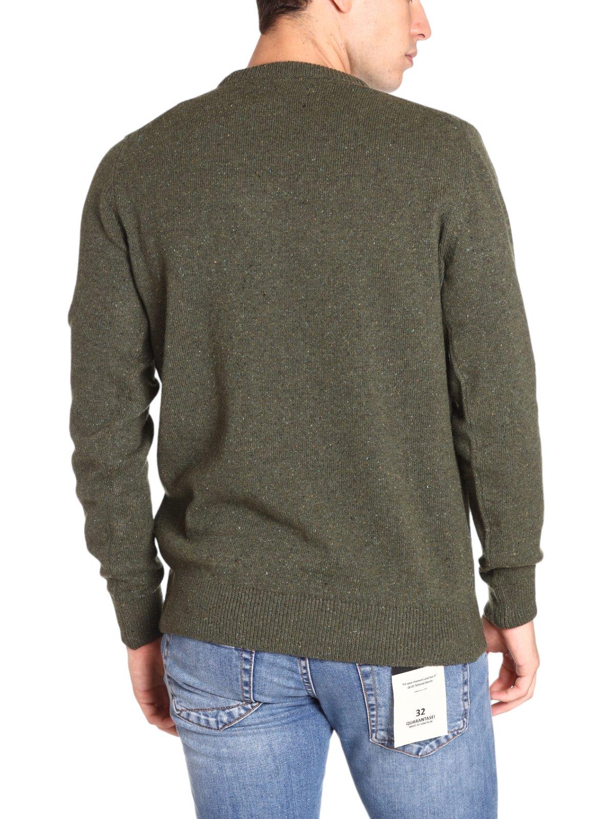 Shop Barbour Tisbury Crewneck Knitted Jumper In Forest