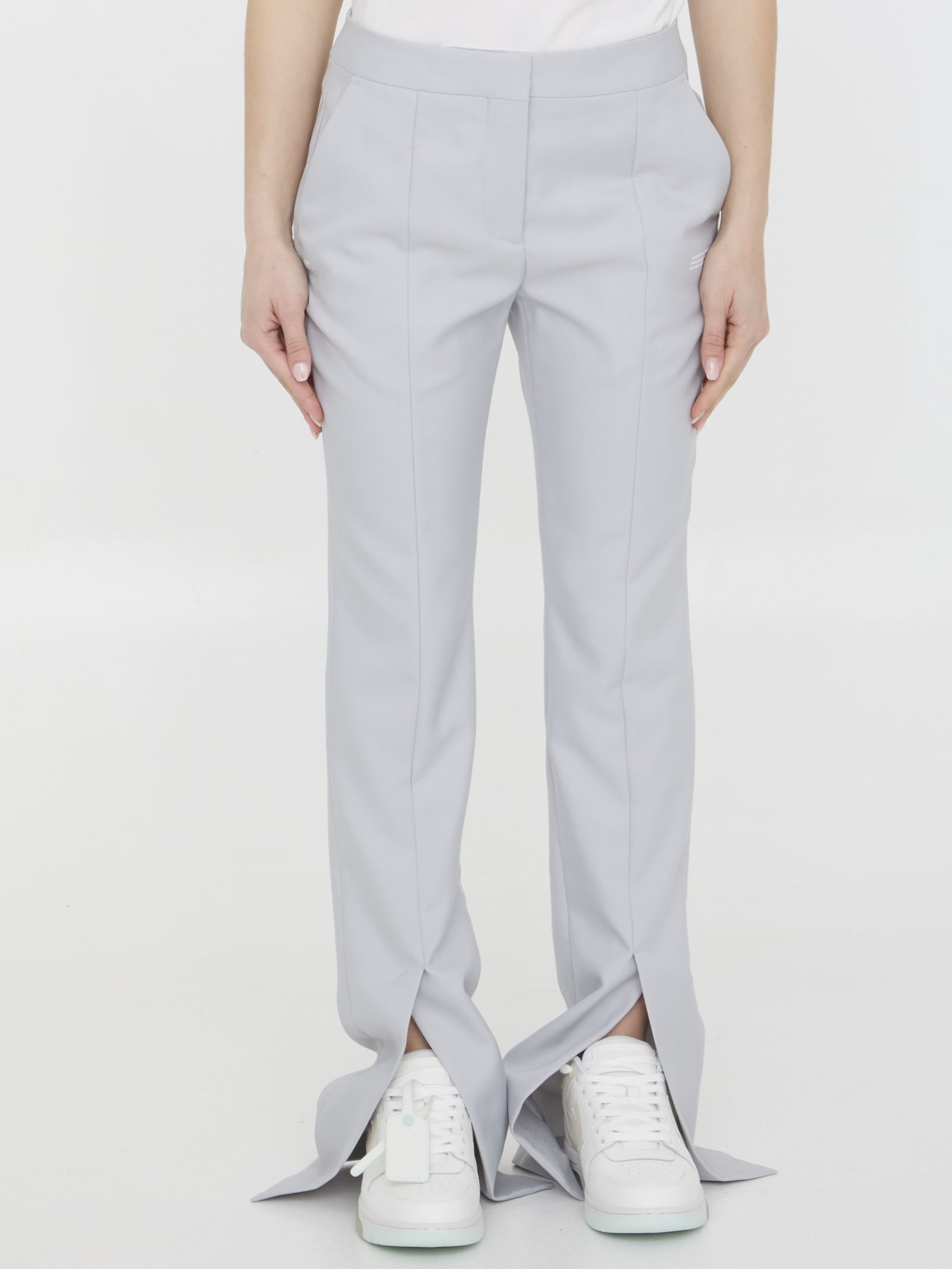 Shop Off-white Corporate Tech Pants In Grey