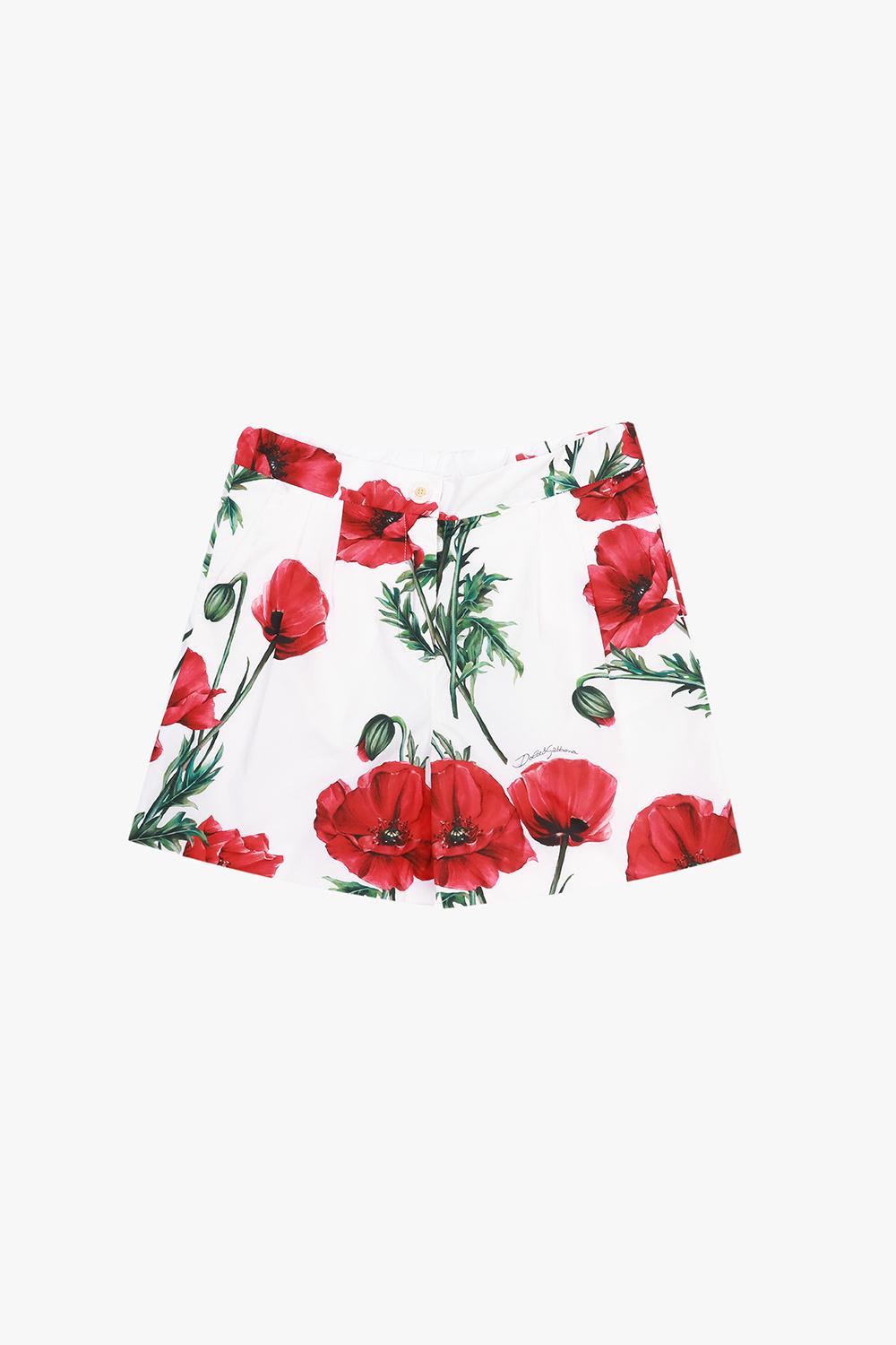 Shop Dolce & Gabbana Kids Floral Shorts In Vn