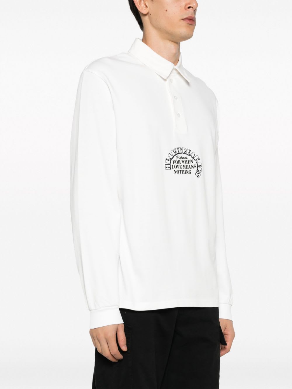 Palmes Logo Organic Cotton Shirt In White