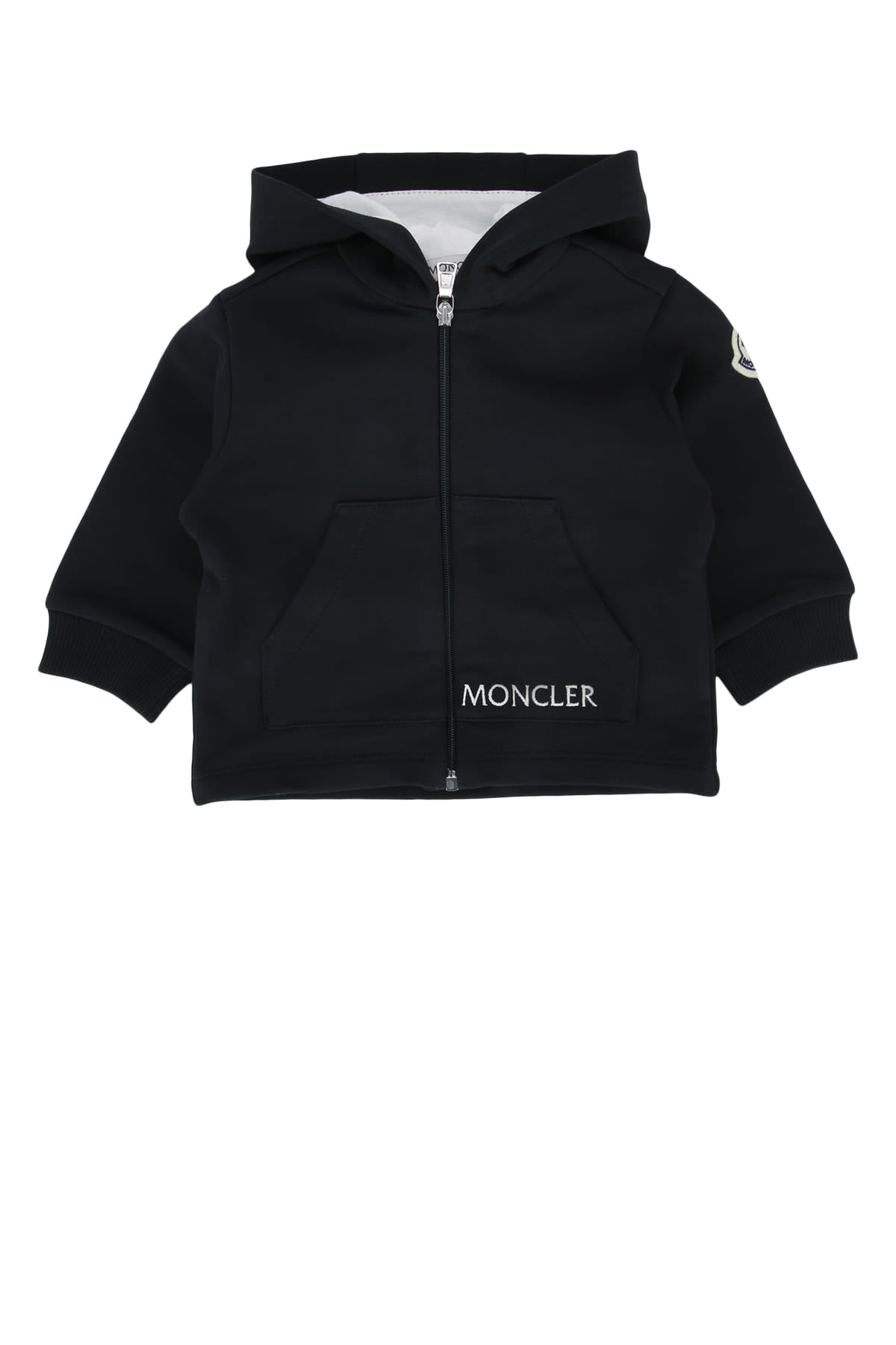 Moncler Babies' Knitwear Clothing Ensemble In Gray
