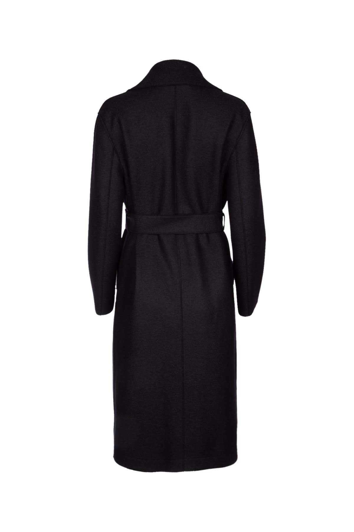 HARRIS WHARF LONDON WOMEN BELTED LONG D.B COAT 