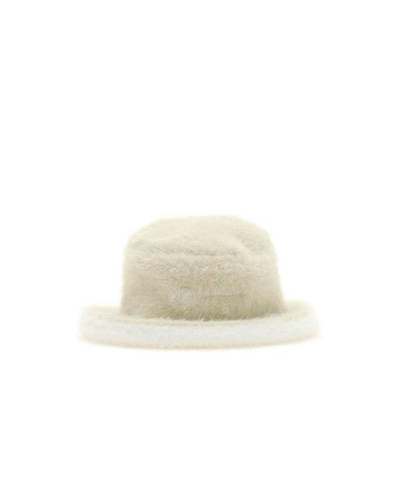 Jacquemus Le Bob Neve Fluffy Bucket Hat In Neutral