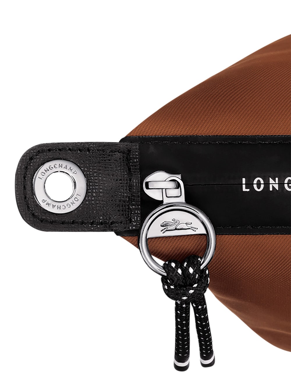 Longchamp Silk Tote Bags In Brown