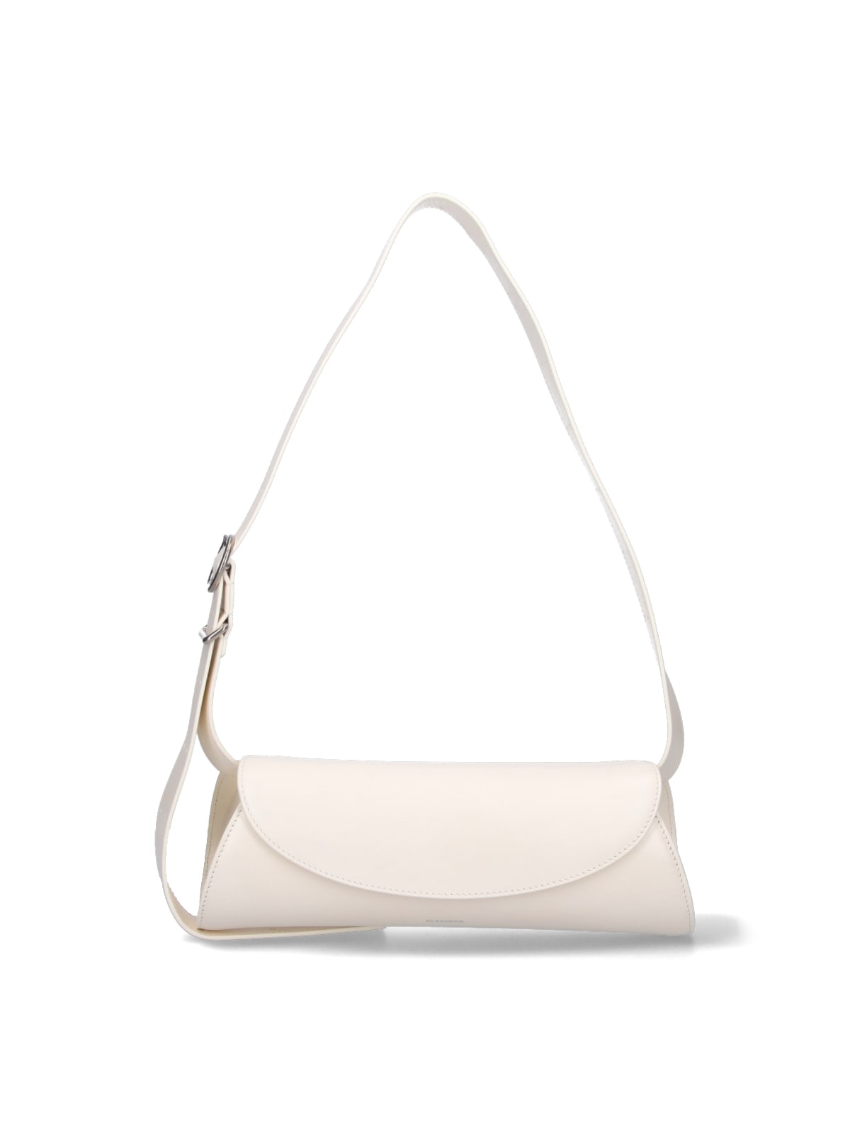 Shop Jil Sander Small Shoulder Bag Cannolo In White