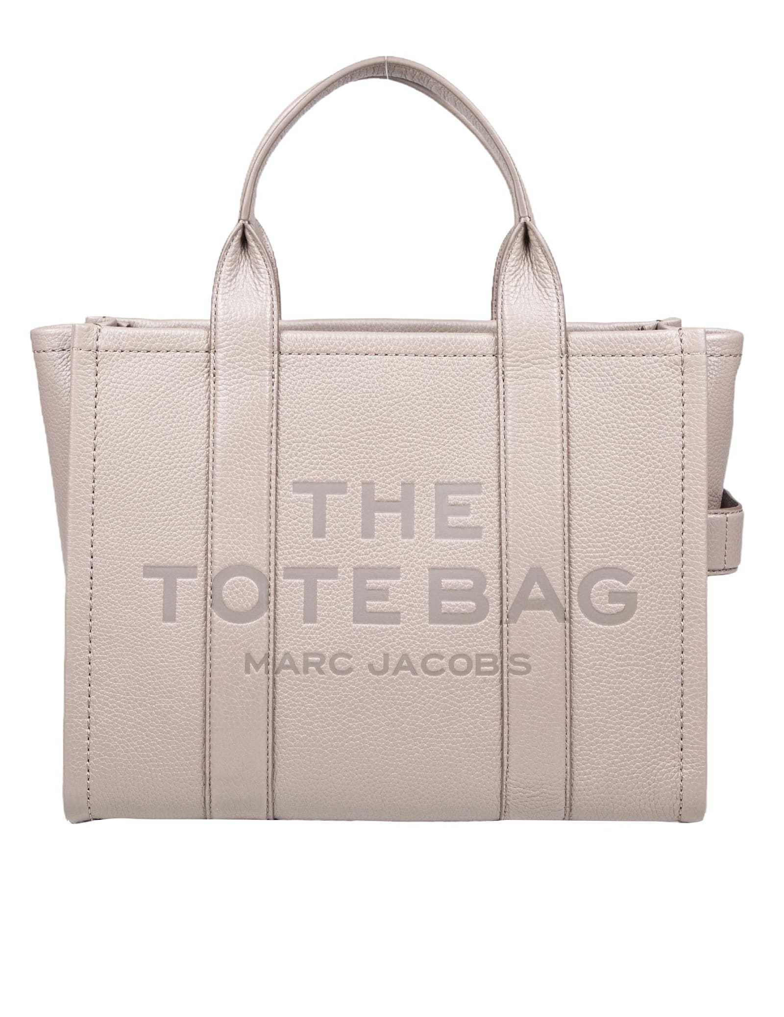 Marc Jacobs Medium Tote In Cement Color Leather