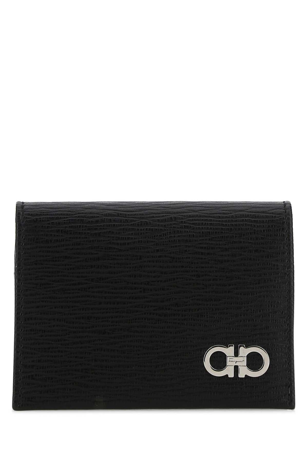 Black Leather Card Holder