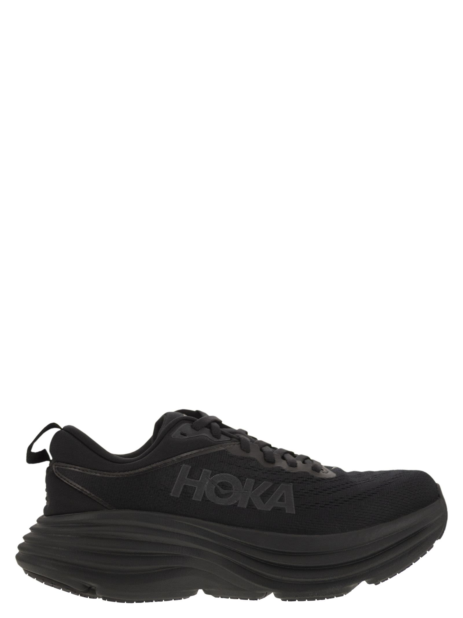 Shop Hoka Bondi 8 - Ultra-shortened Sports Shoe In Black