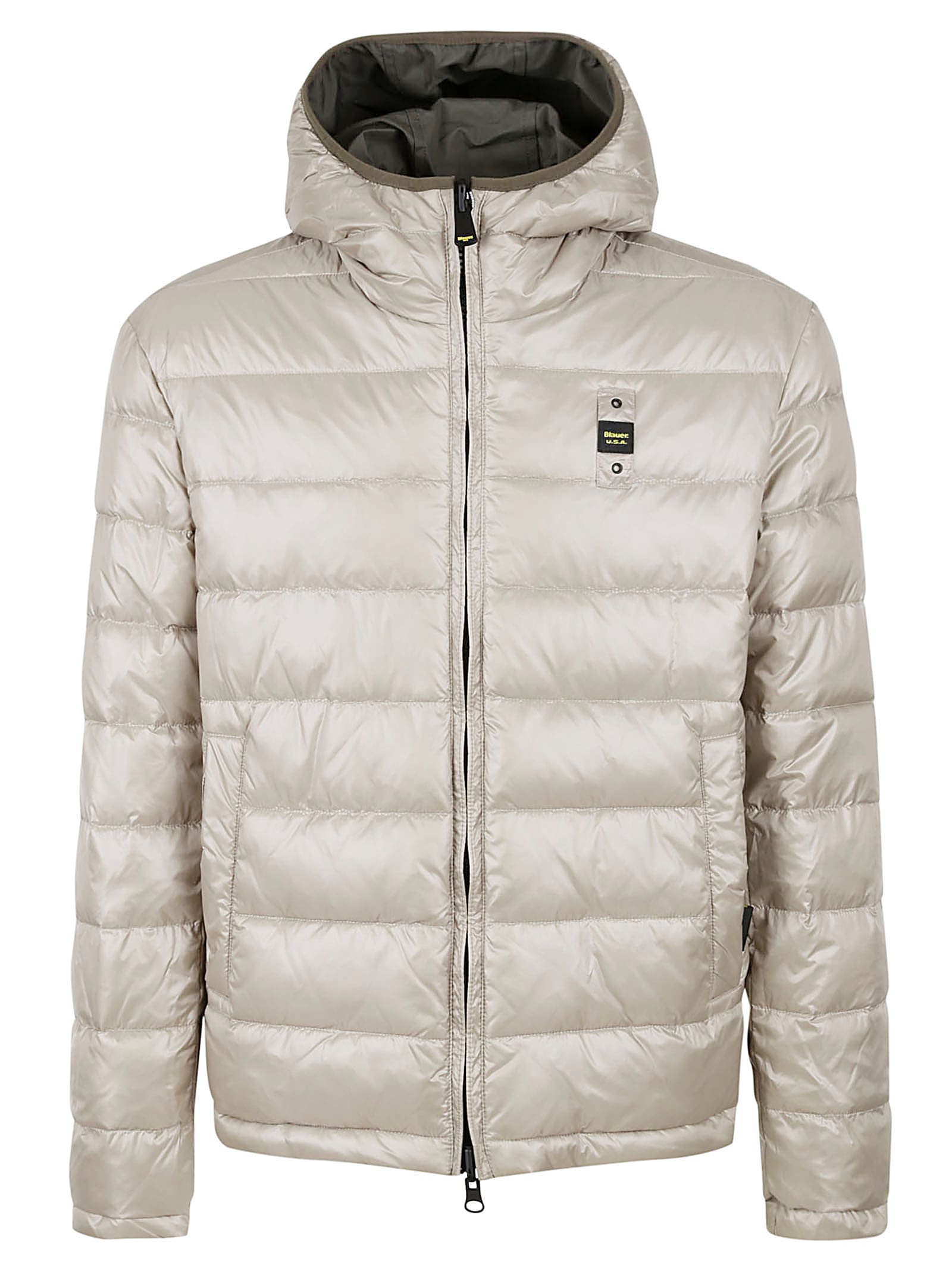 Shop Blauer Pocket Zip Reversible Padded Jacket