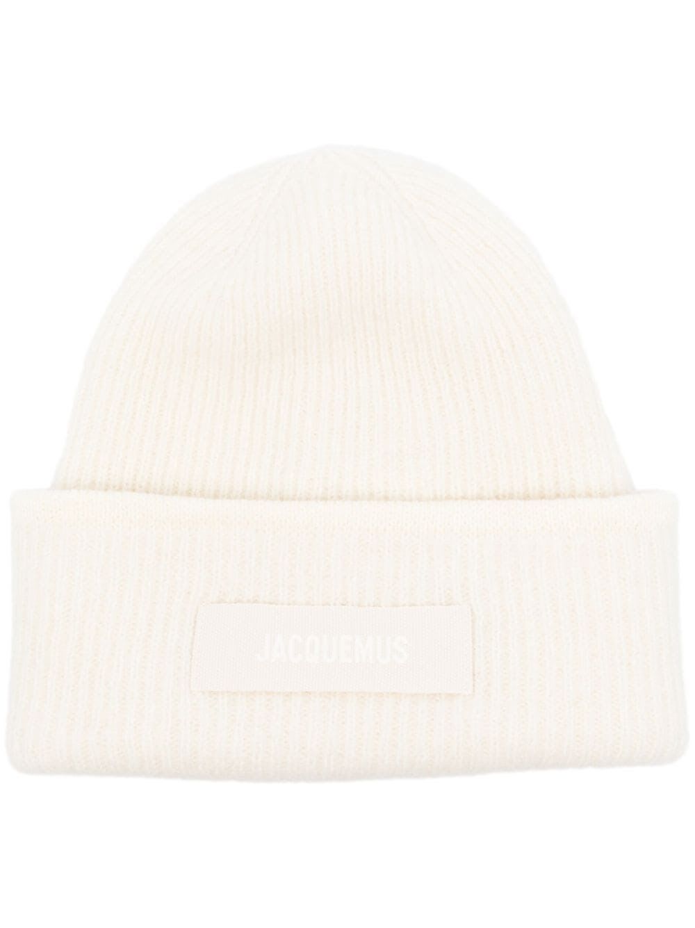 Shop Jacquemus Le Bonnet Gros Grain In Off White