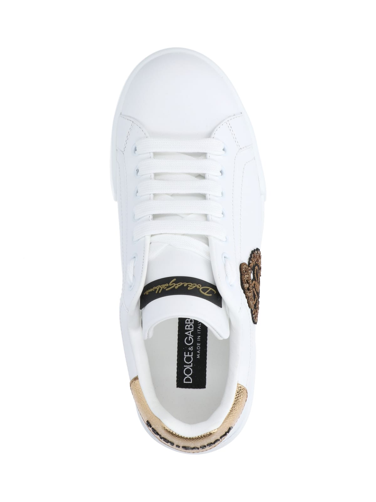 Shop Dolce & Gabbana Portofino Sneakers In White