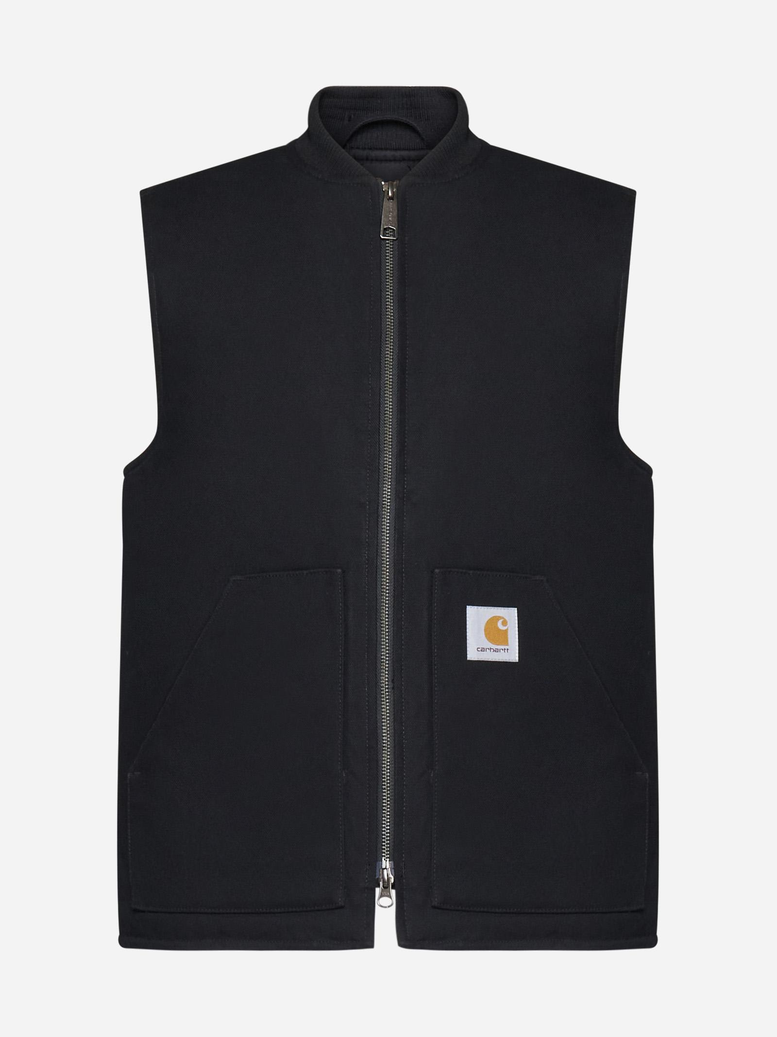 Shop Carhartt Cotton Vest In Black