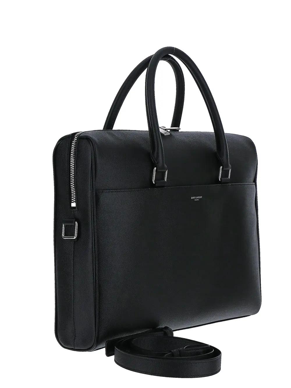 Saint Laurent Duffle Briefcase Bag In Black