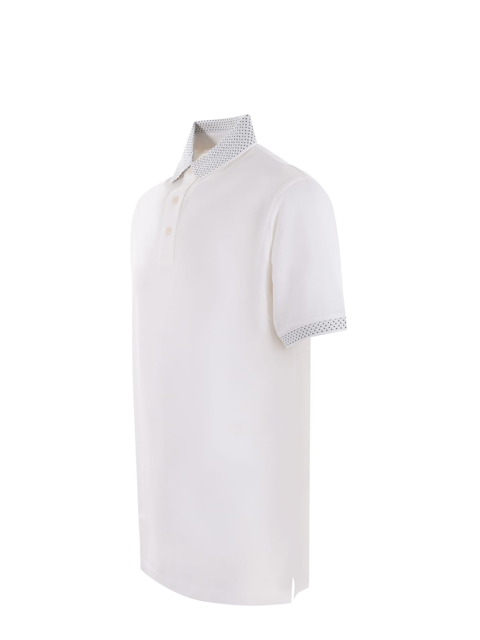 Shop Emporio Armani Polo Shirt In Bianco