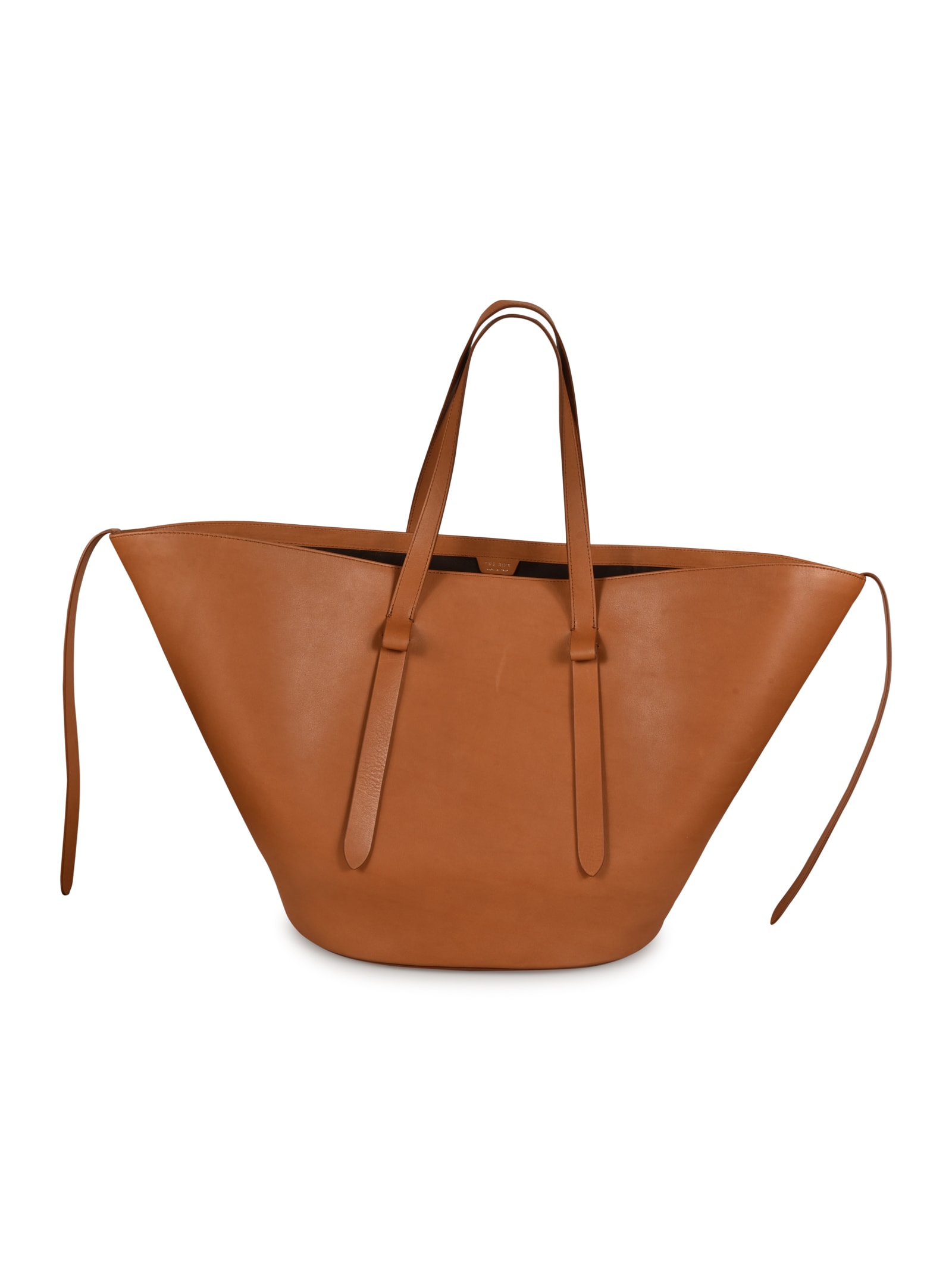 The Row Day Luxe Tote Bag in Brown