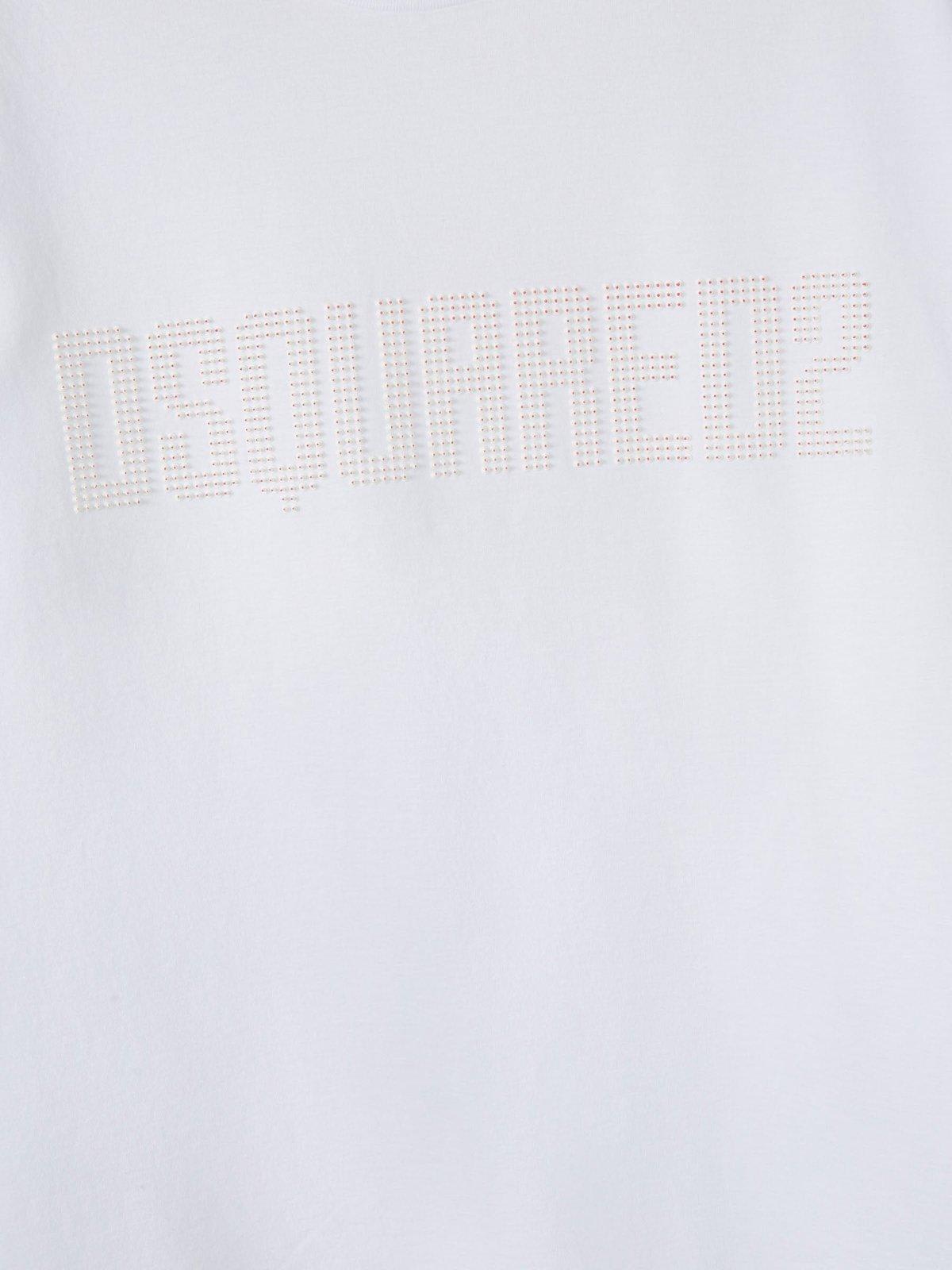 Shop Dsquared2 3d-printed Logo Cool Fit T-shirt In White