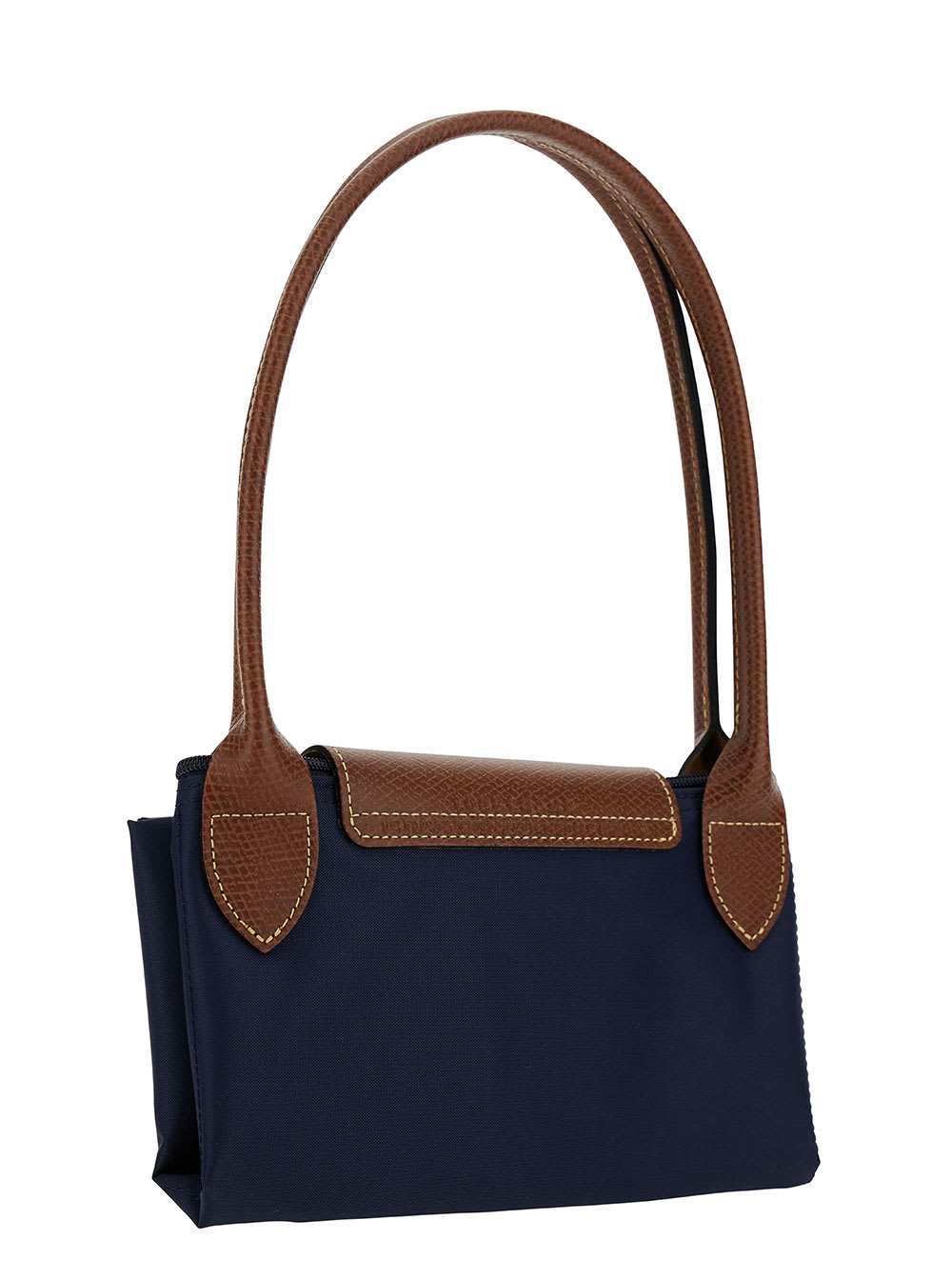 Longchamp M Le Pliage Original Blue Shoulder Bag With Embossed Logo In Canvas Woman In Blue