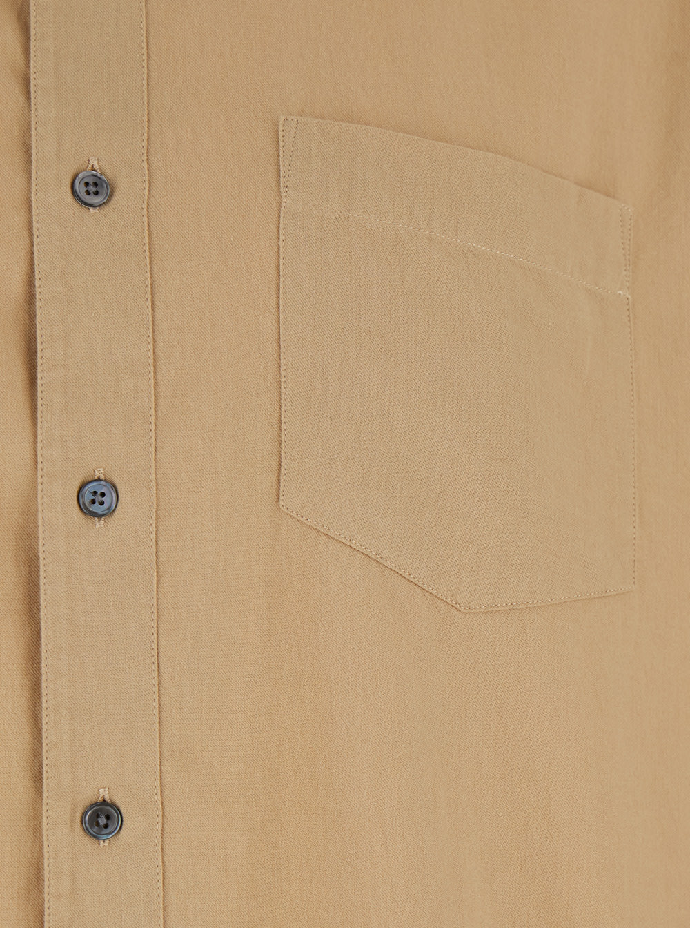 Sunflower 'stable' Beige Shirt With Classic Collar And Dropped Shoulders