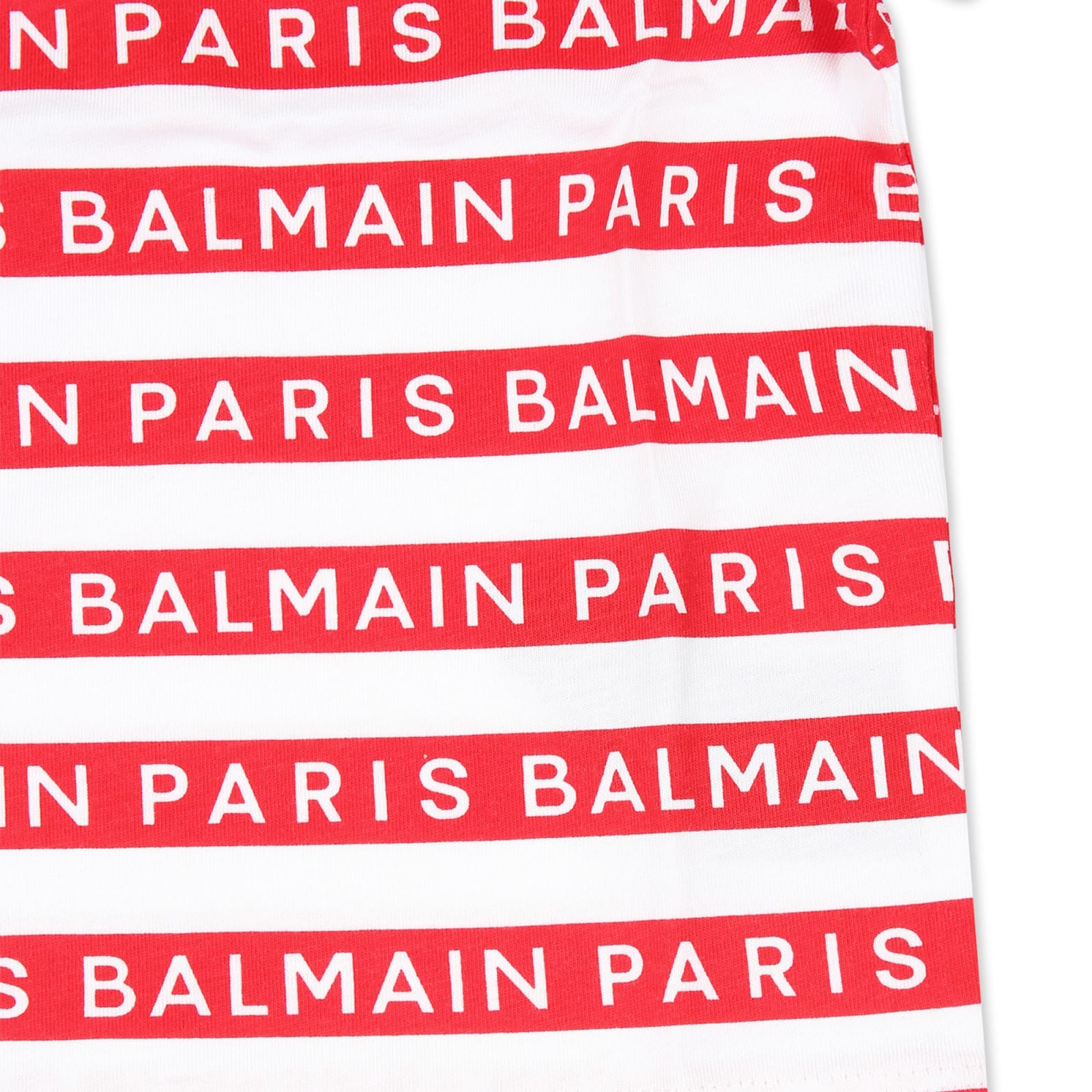 Balmain White T-shirt For Baby Boy With Logo In White