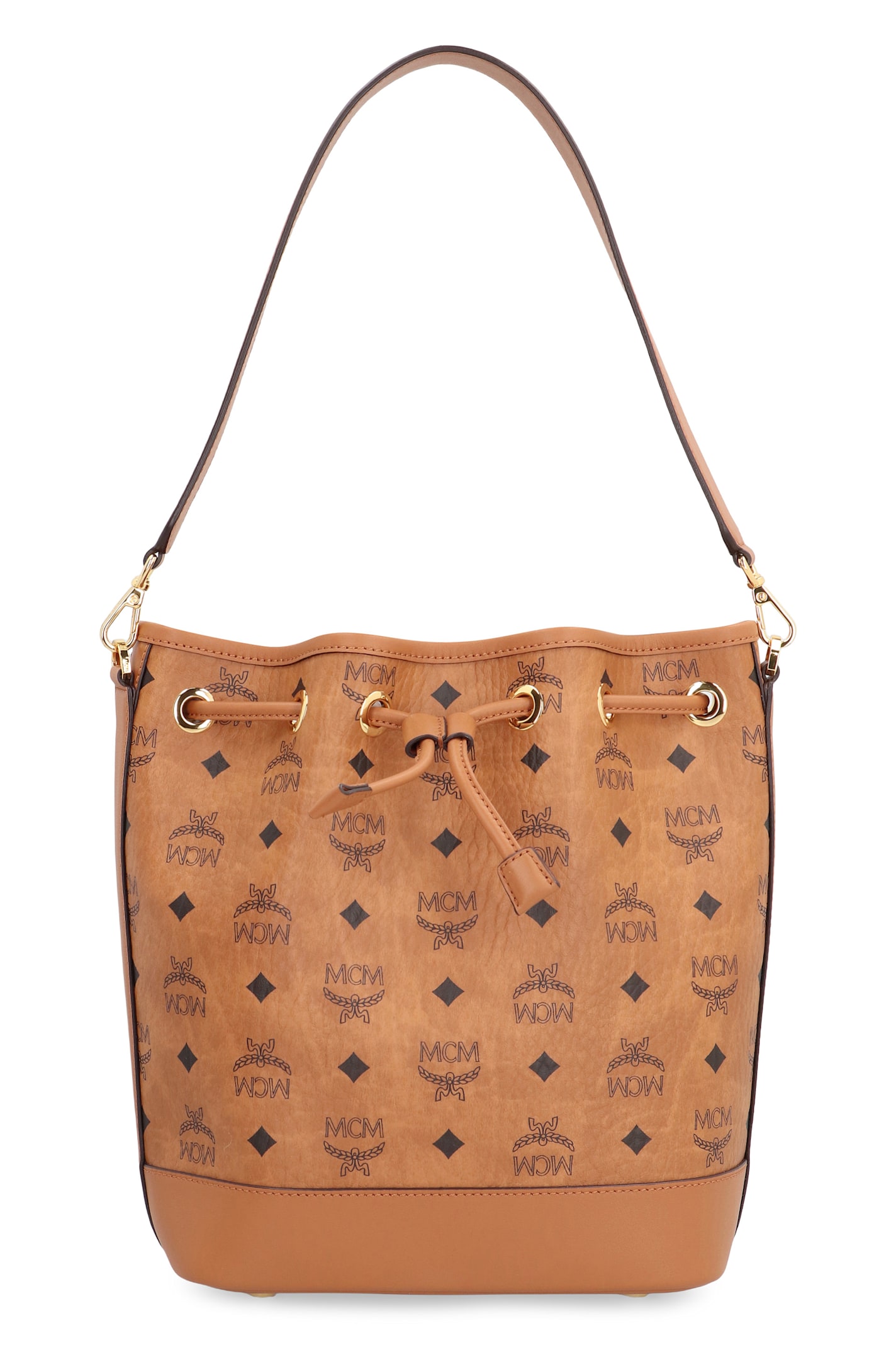 Mcm Dessau Bucket Bag In Brown