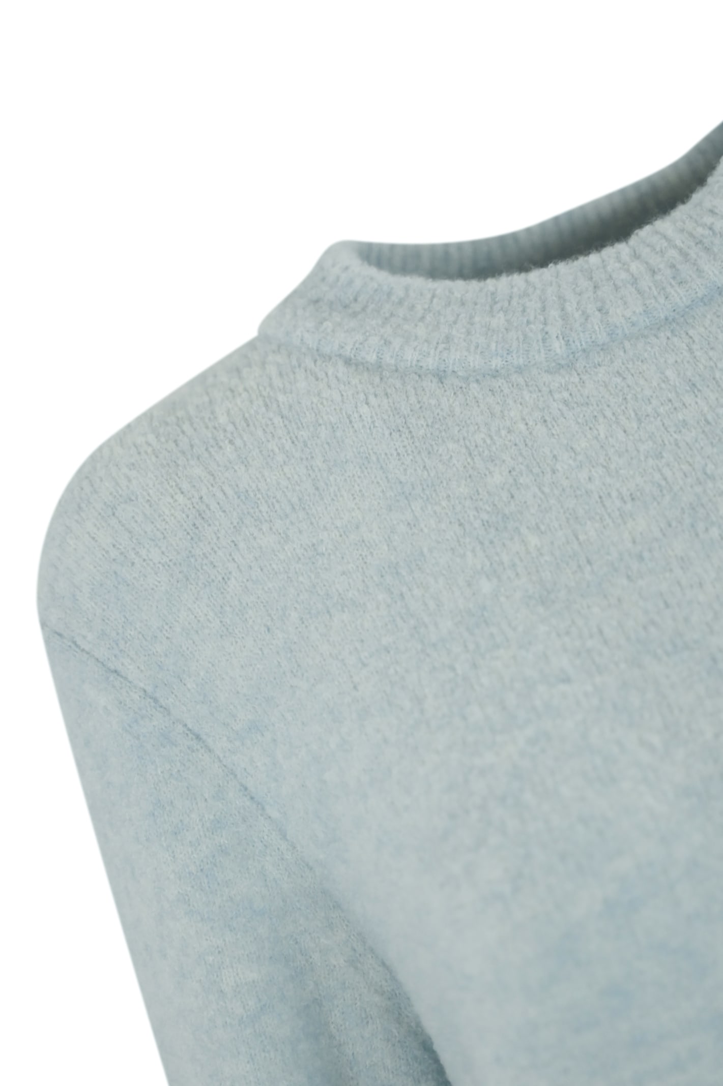 Shop K-way Clarisse Sweater In Boucle Wool In Blue Ballad