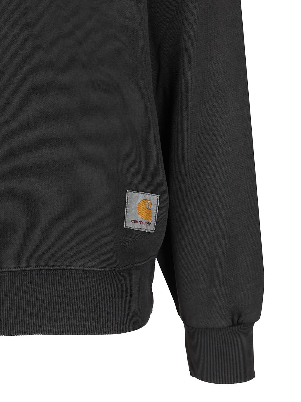 Carhartt Mens Black Hudson Crewneck Cotton Sweatshirt In Gray