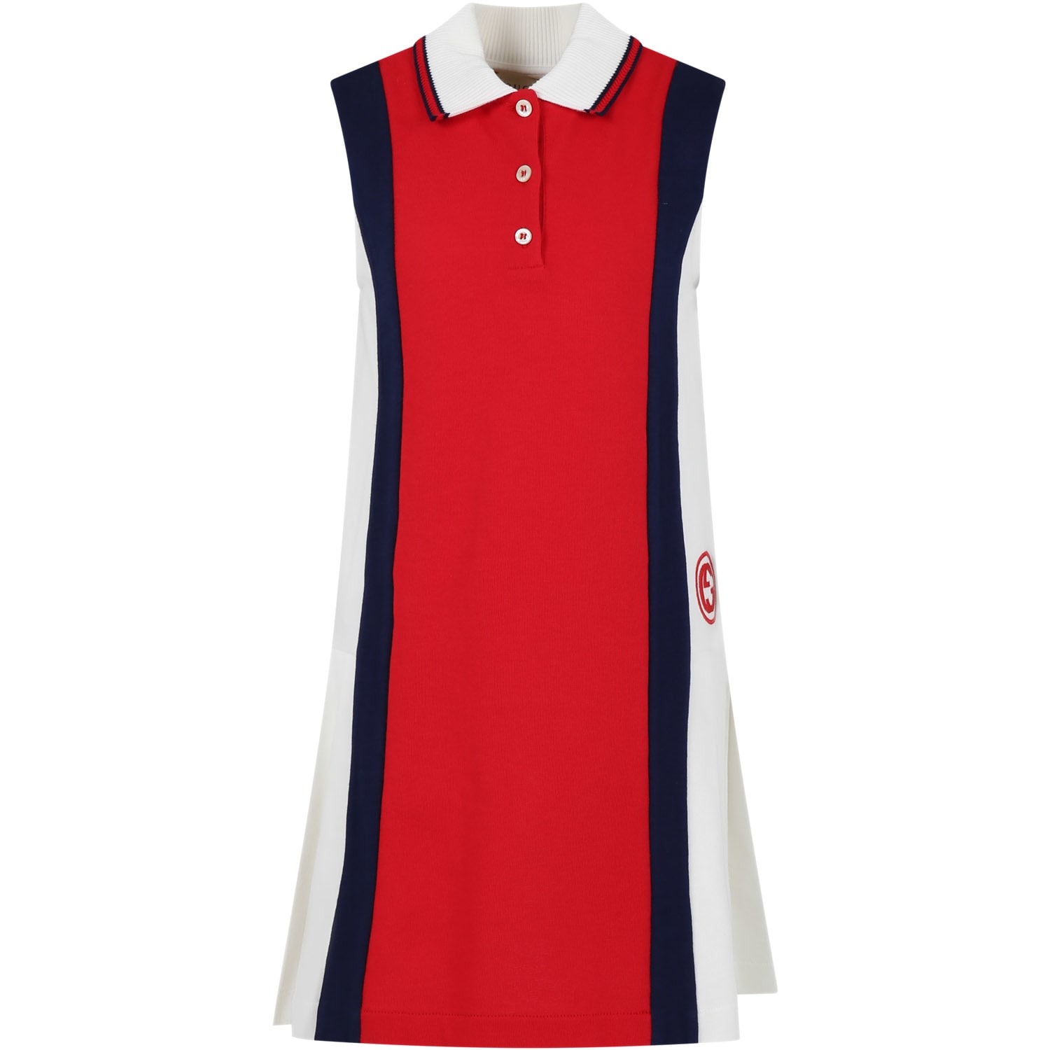 Gucci Kids' Red Dress For Girl