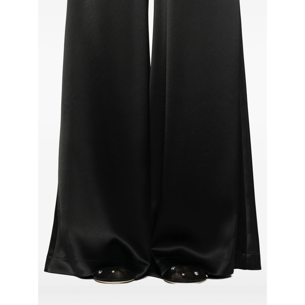 Gianluca Capannolo Elastic-waist Wide-leg Trousers In Black
