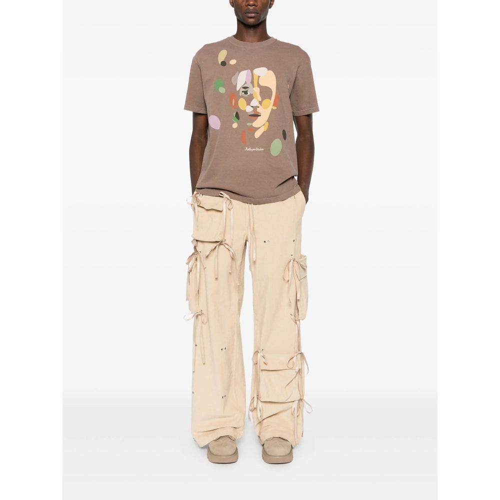 Kidsuper Face-print T-shirt In Brown