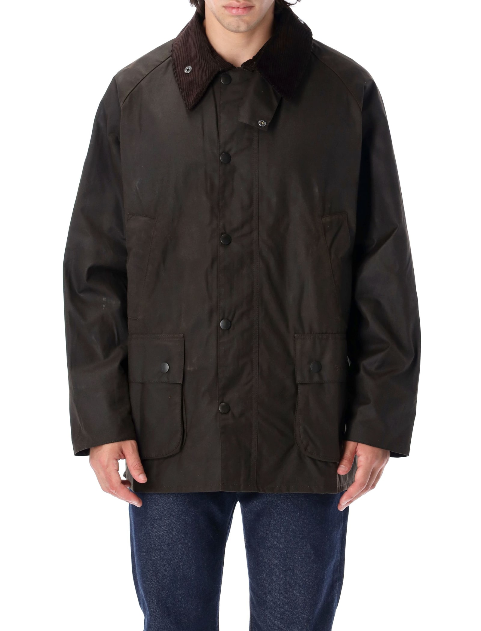 Shop Barbour Classic Bedale Wax In Olive