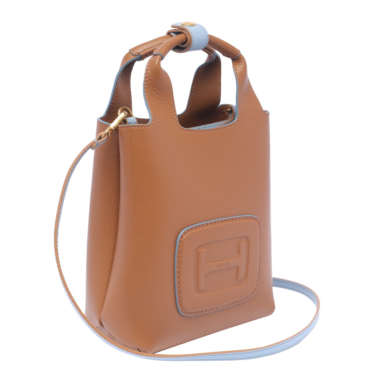 Shop Hogan Mini  H-bag Shopping In Leather
