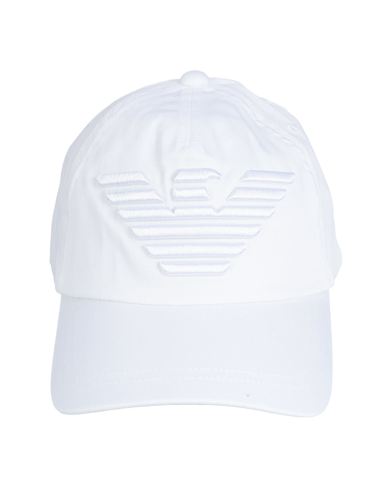 Emporio Armani Baseball Cap In White