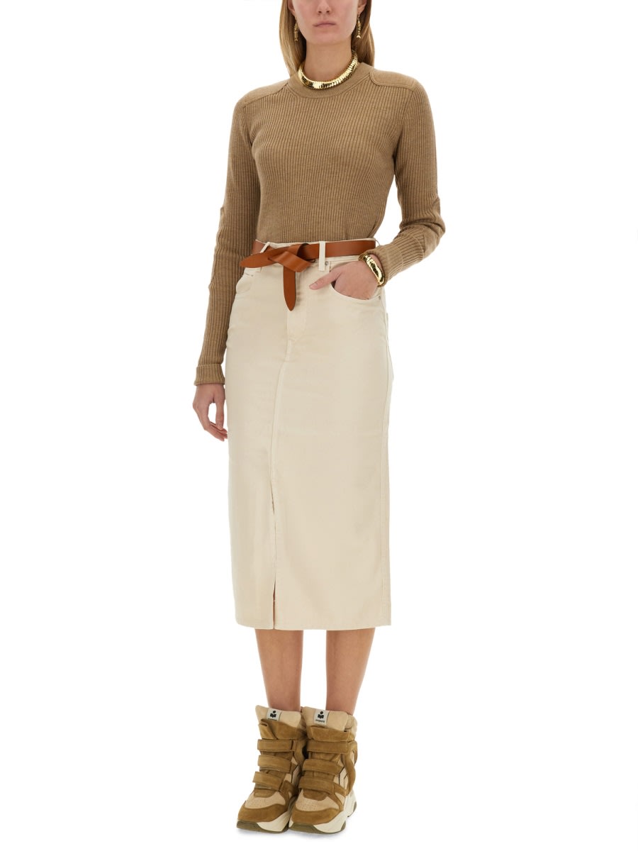 Isabel Marant Étoile Jersey "gabyne" In Beige