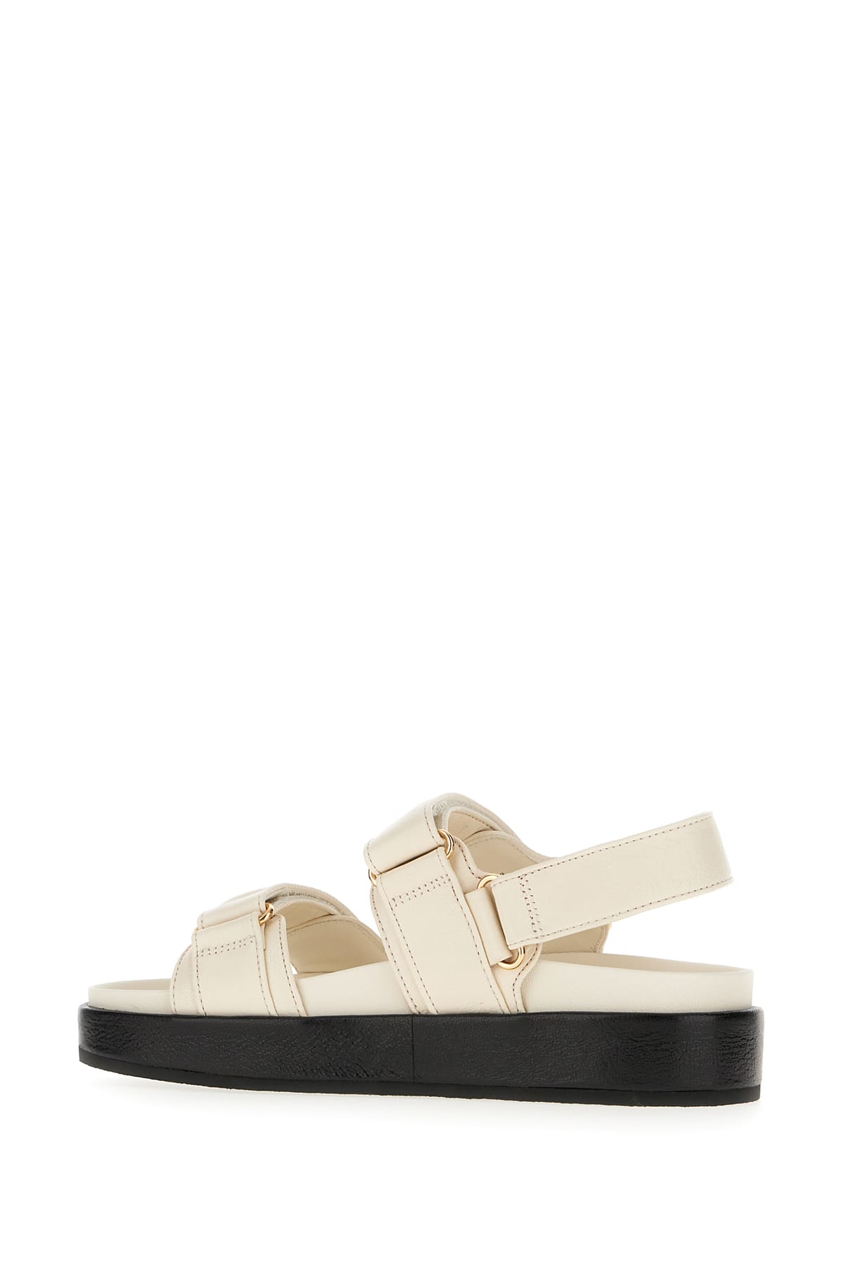 Shop Tory Burch Ivory Leather Kira Sandals In New Ivory