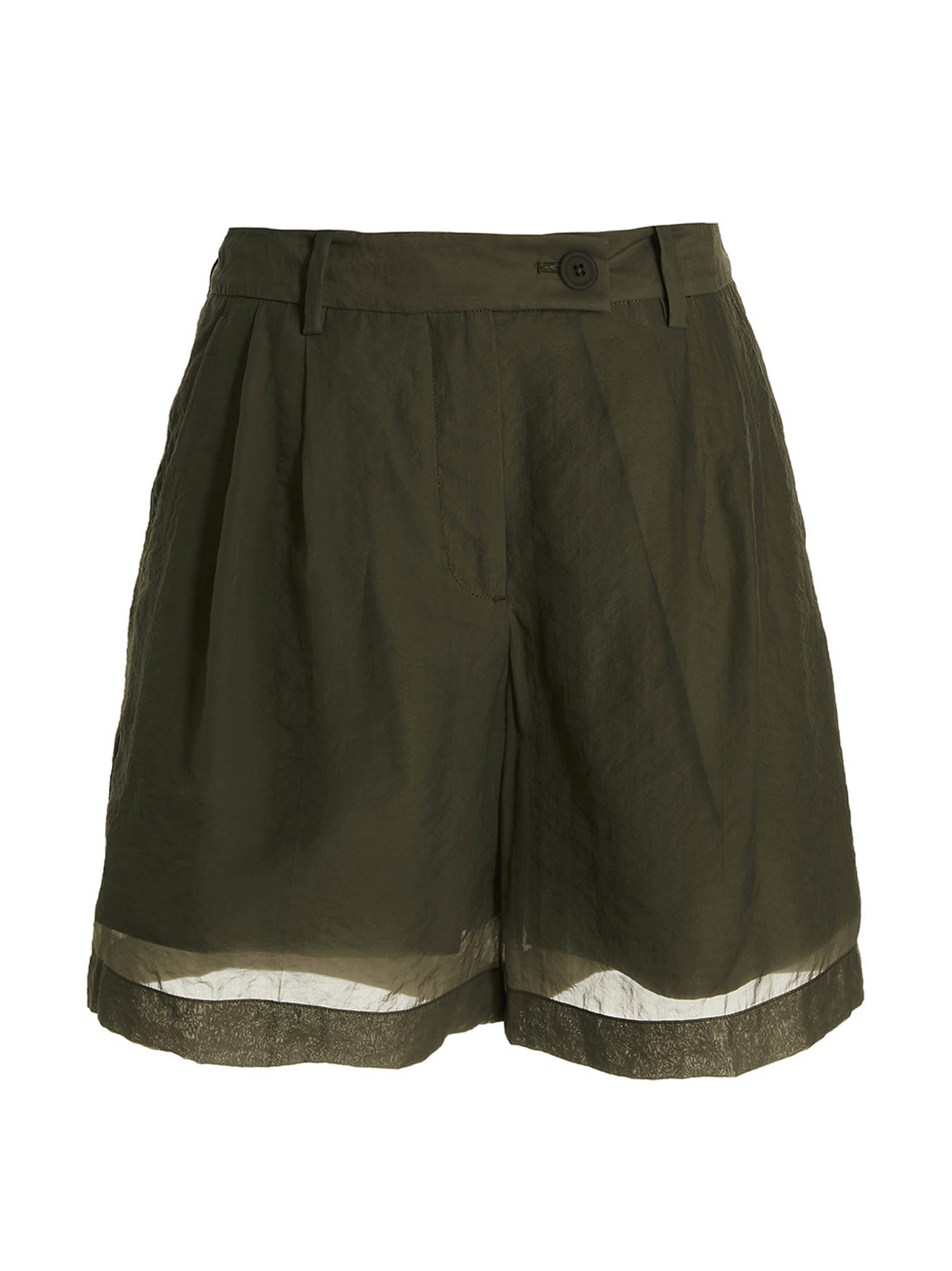 Helmut Lang Bermuda Shorts With Front Pleats